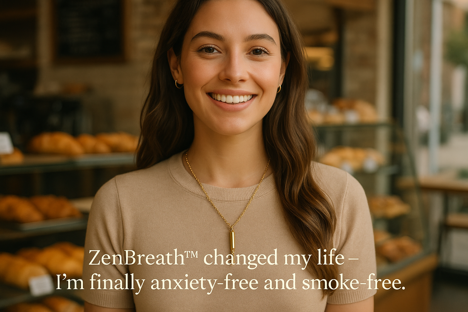 ZenBreath™ Anxiety Relief Necklace | Mindful Breathing Tool & Natural Quit Smoking Aid