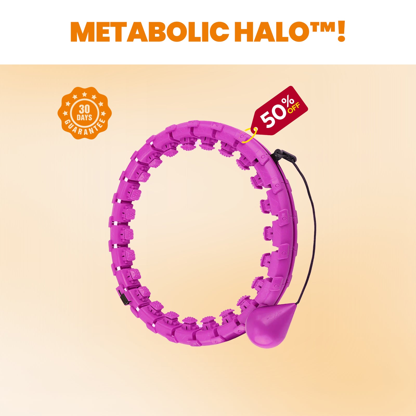The Metabolic Halo™ 2.0 – Effortless Fat-Burning Hula Hoop